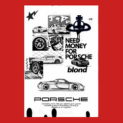 Свитшот хлопковый мужской Porsche автомобиль, цвет: красный — фото 2