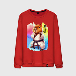 Мужской свитшот Кёкусинкай карате - капибара