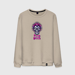 Мужской свитшот Череп панка анархиста