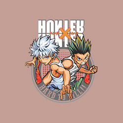 Свитшот хлопковый мужской Hunter x Hunter Килуа и Гон, цвет: пыльно-розовый — фото 2