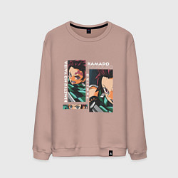 Мужской свитшот Клинок рассекающий демонов Kamado Tanjiro