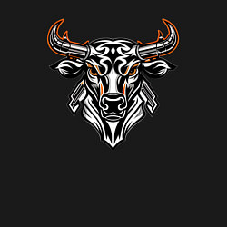 Свитшот хлопковый мужской Мифологический символ голова быка, цвет: черный — фото 2