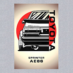 Свитшот хлопковый мужской Toyota Sprinter, цвет: меланж — фото 2