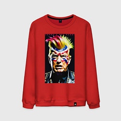 Мужской свитшот Панк Дональд Трамп - жесть
