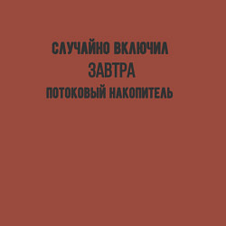 Свитшот хлопковый мужской Случайно включил потоковый накопитель, цвет: кирпичный — фото 2