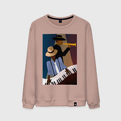 Мужской свитшот Музыкант джаз
