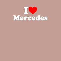 Свитшот хлопковый мужской I love Mercedes, цвет: пыльно-розовый — фото 2