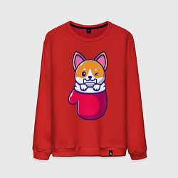 Мужской свитшот Собачка в варежке