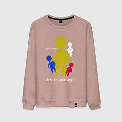 Мужской свитшот Depeche Mode - love sex pain angel