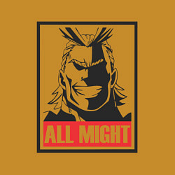 Свитшот хлопковый мужской Моя геройская академия All Might, цвет: горчичный — фото 2