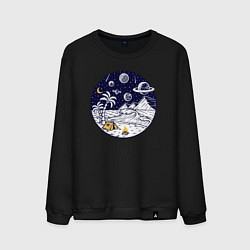 Мужской свитшот Космический остров