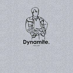 Свитшот хлопковый мужской BTS Dynamite Park Ji-min, цвет: меланж — фото 2