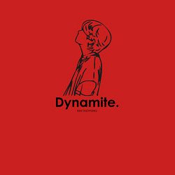 Свитшот хлопковый мужской BTS Dynamite Kim Taehyung, цвет: красный — фото 2