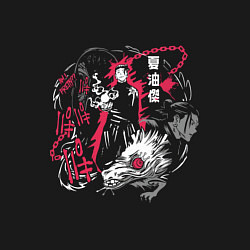 Свитшот хлопковый мужской Магическая битва Гето Geto, цвет: черный — фото 2