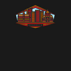 Свитшот хлопковый мужской Бельгия - Брюссель, цвет: черный — фото 2