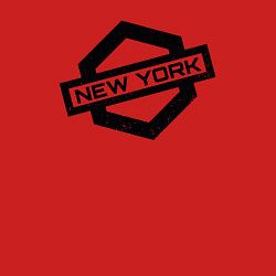 Свитшот хлопковый мужской США - Нью-Йорк, цвет: красный — фото 2