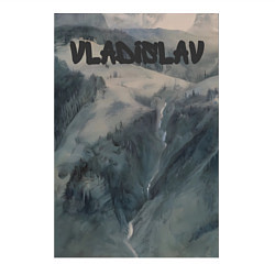 Свитшот хлопковый мужской Vladislav горы, цвет: белый — фото 2