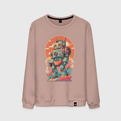Мужской свитшот Ретро робот в стиле аниме