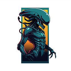 Свитшот хлопковый мужской Пришелец Чужой, цвет: белый — фото 2