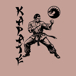 Свитшот хлопковый мужской Karate fighter, цвет: пыльно-розовый — фото 2