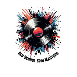 Свитшот хлопковый мужской Стрит-арт: виниловая Пластинка, цвет: белый — фото 2