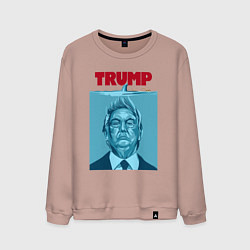 Мужской свитшот Трамп - челюсти