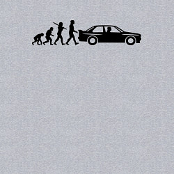 Свитшот хлопковый мужской БМВ эволюция, цвет: меланж — фото 2