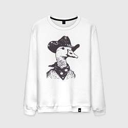 Мужской свитшот Гусь ковбой
