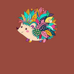 Свитшот хлопковый мужской Декоративный ежик, цвет: кирпичный — фото 2