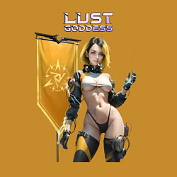 Свитшот хлопковый мужской Lust Goddess flag, цвет: горчичный — фото 2