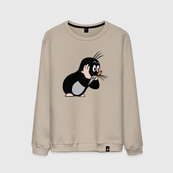 Мужской свитшот Чешский крот в шоке от происходящего