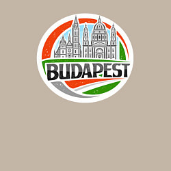 Свитшот хлопковый мужской Будапешт Венгрия, цвет: миндальный — фото 2