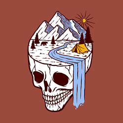 Свитшот хлопковый мужской Dead camper, цвет: кирпичный — фото 2