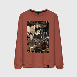 Мужской свитшот Шахматы коллаж