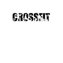 Свитшот хлопковый мужской CrossFit спорт, цвет: белый — фото 2