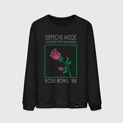 Свитшот хлопковый мужской Depeche Mode - Rose Bowl 88, цвет: черный