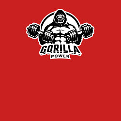 Свитшот хлопковый мужской Gorilla power gym, цвет: красный — фото 2