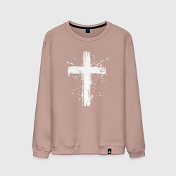 Мужской свитшот Стильный крест - сплэш