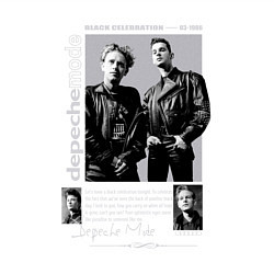 Свитшот хлопковый мужской Depeche Mode - Black Celebration, цвет: белый — фото 2