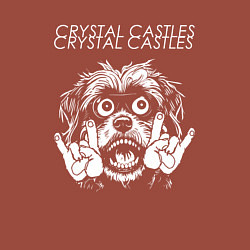 Свитшот хлопковый мужской Crystal Castles rock dog, цвет: кирпичный — фото 2