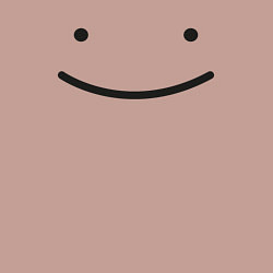 Свитшот хлопковый мужской Dream smp minecraft, Happy face, цвет: пыльно-розовый — фото 2