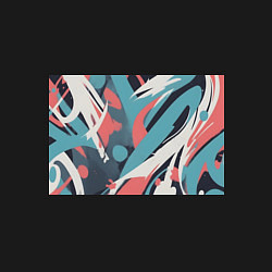 Свитшот хлопковый мужской Граффити в пастельных тонах абстракция, цвет: черный — фото 2