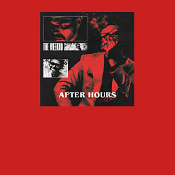 Свитшот хлопковый мужской After hours the weeknd, цвет: красный — фото 2