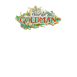 Свитшот хлопковый мужской The eternal life of goldman logo, цвет: белый — фото 2