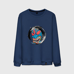 Свитшот хлопковый мужской Идол, цвет: тёмно-синий