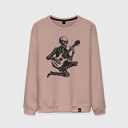 Мужской свитшот Скелетик музыкант