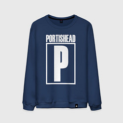 Свитшот хлопковый мужской Portishead, цвет: тёмно-синий