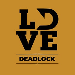 Свитшот хлопковый мужской Deadlock love classic, цвет: горчичный — фото 2