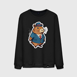 Мужской свитшот Капибара деловая