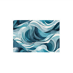 Свитшот хлопковый мужской Океан абстракция волны, цвет: белый — фото 2